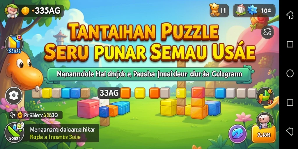 Screenshot gameplay 33AG menampilkan tantangan Puzzle yang menarik.