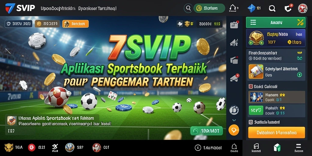 Tampilan permainan taruhan olahraga di aplikasi 7SVIP.