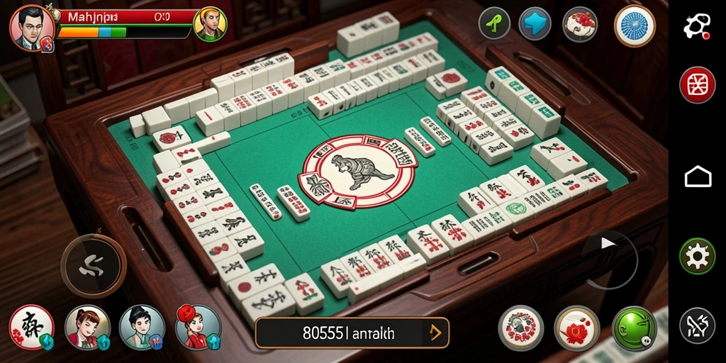 Tampilan gameplay Mahjong yang seru dan menarik di 8055.