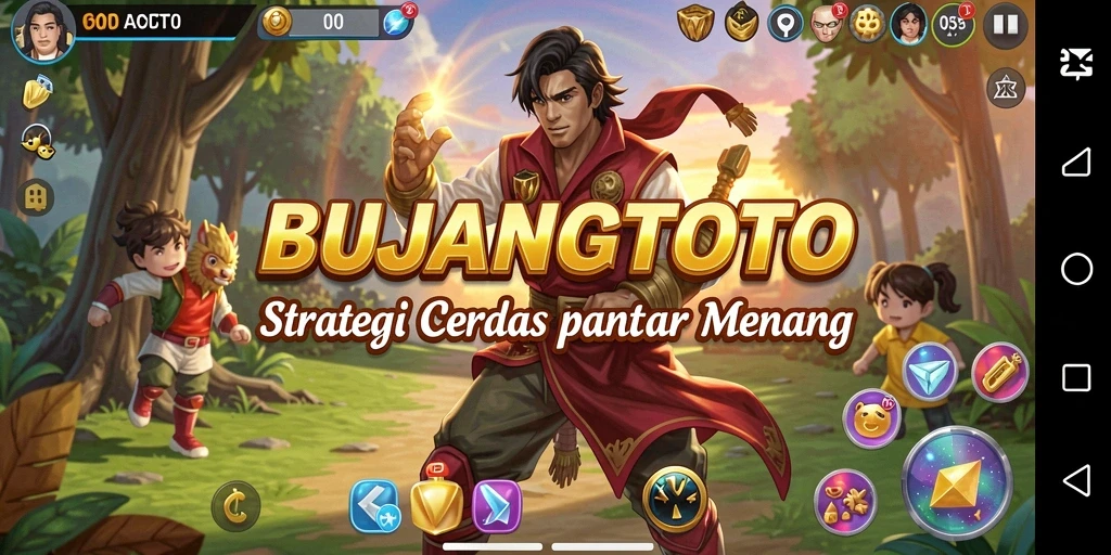 Tampilan gameplay dinamis dari BUJANGTOTO saat pertandingan berlangsung.