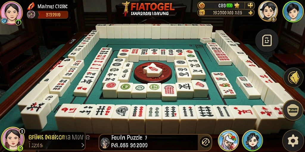 Tangkapan layar permainan FIATOGEL menampilkan keindahan grafis Mahjong.