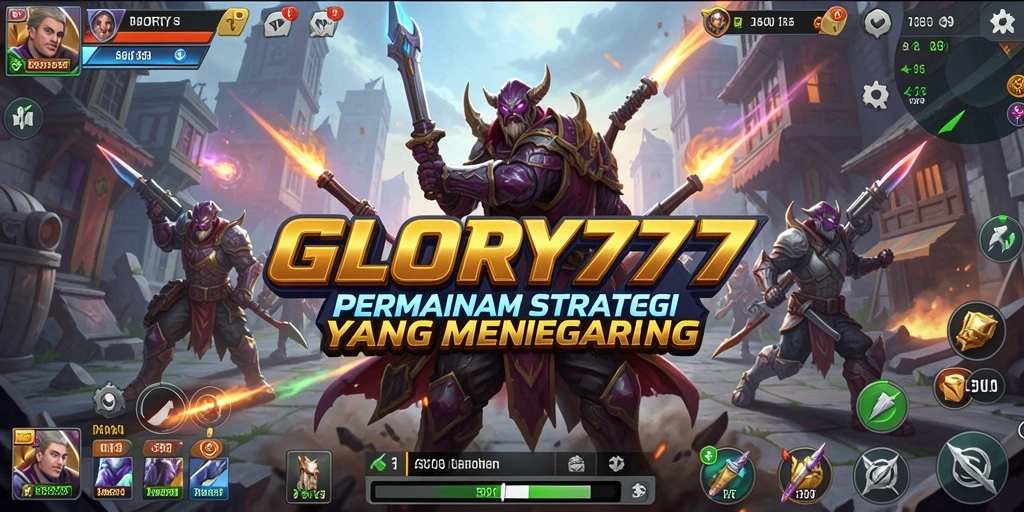 Tampilan fitur utama gameplay GLORY777 yang seru dan menegangkan.