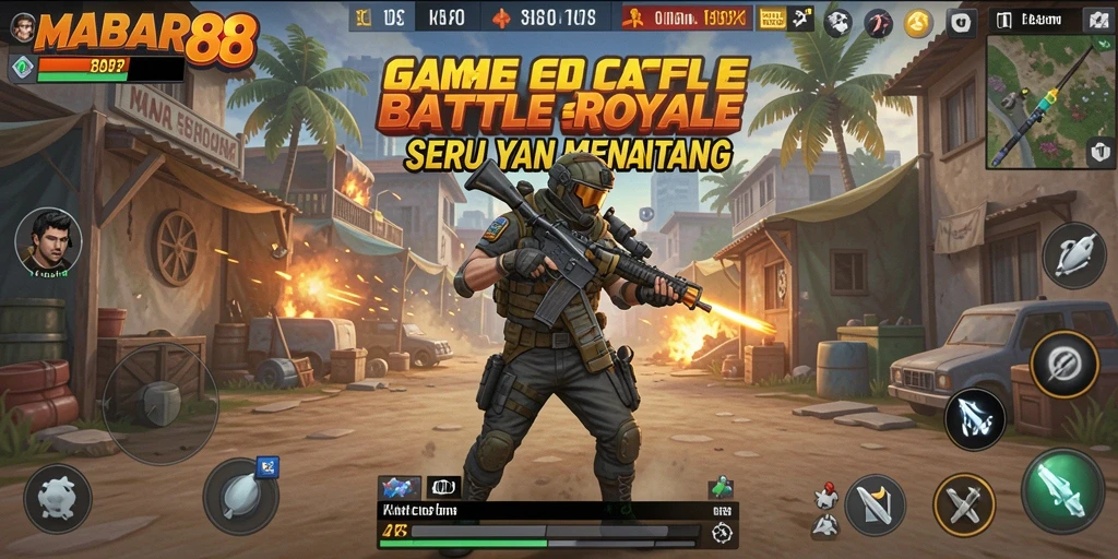 Tampilan epic gameplay Battle Royale di MABAR88.