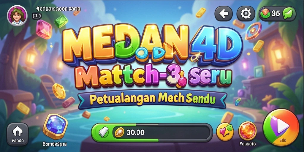 Tampilan gameplay yang menarik dan penuh warna di MEDAN4D.