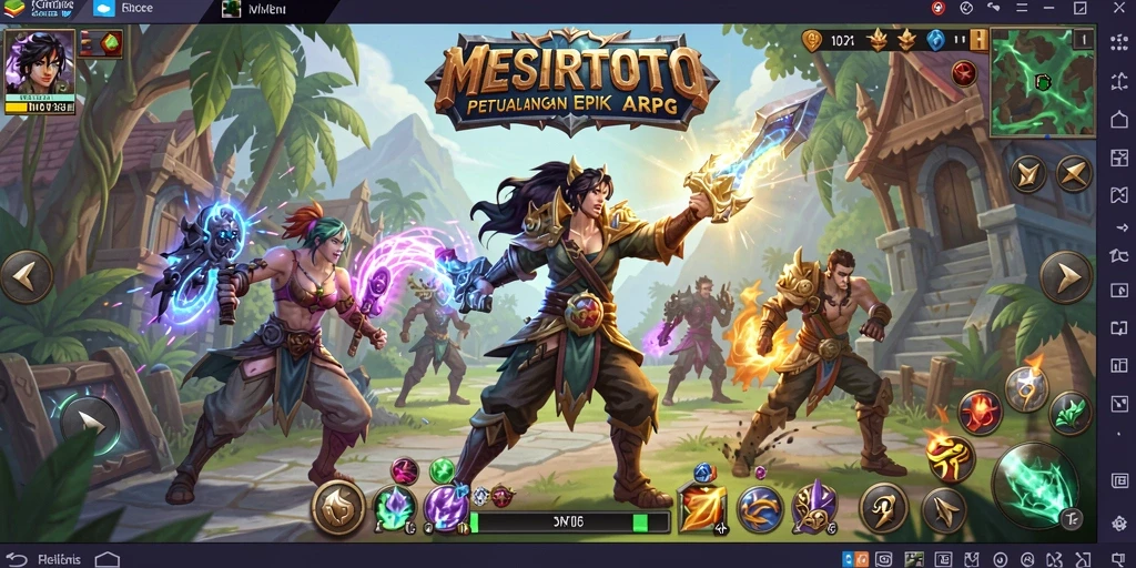 Screenshot pengalaman seru dalam gameplay ARPG MESIRTOTO.