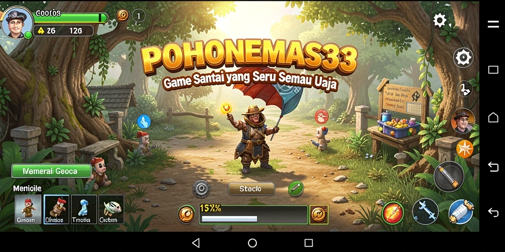 Tampilan gameplay POHONEMAS33 yang menarik dan penuh warna.