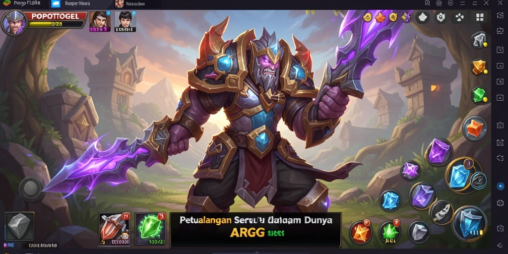Tampilan menakjubkan dari gameplay ARPG di POPOTOGEL.