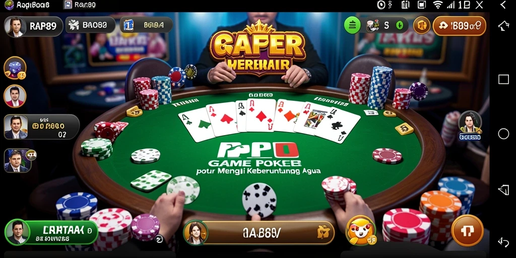 Gameplay seru Poker di RAP89 dengan antarmuka yang intuitif.