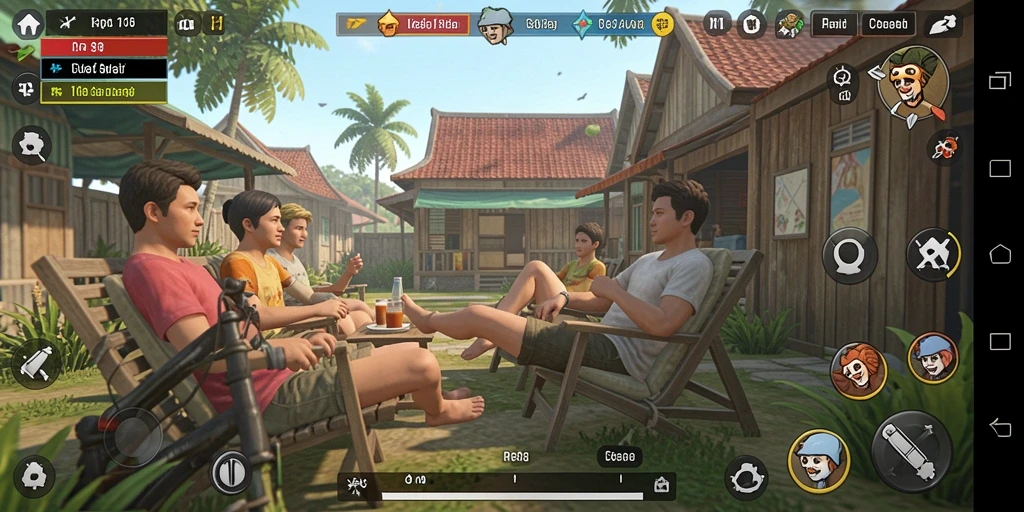 Tangkapan layar utama RP8 menampilkan gameplay yang seru dan santai.