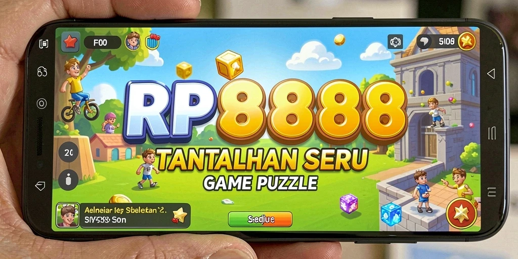 Tampilan gameplay RP888 yang menantang dan penuh warna.