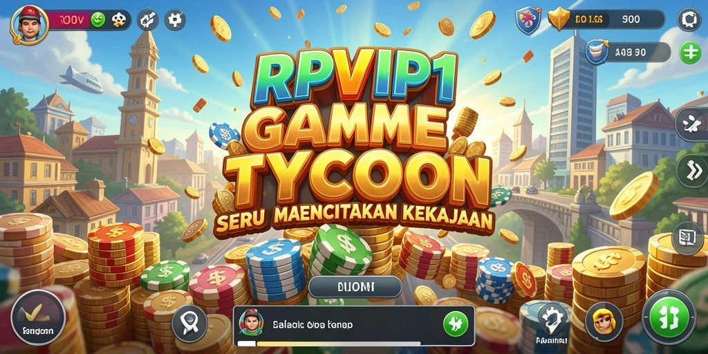 Tampilan gameplay RPVIP1 dengan interaksi bisnis yang menarik.