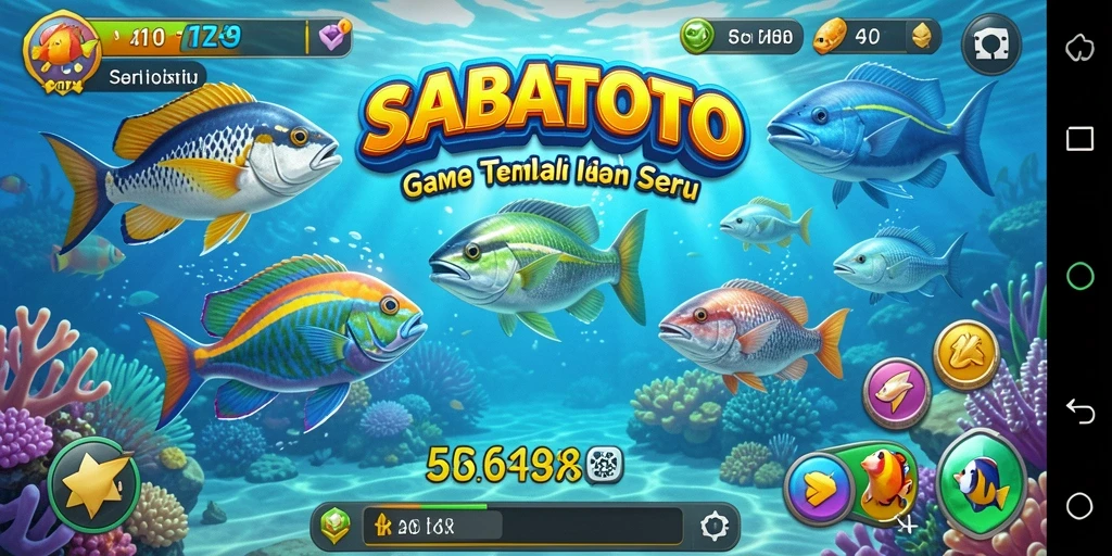 Gameplay seru memancing ikan di SABATOTO.