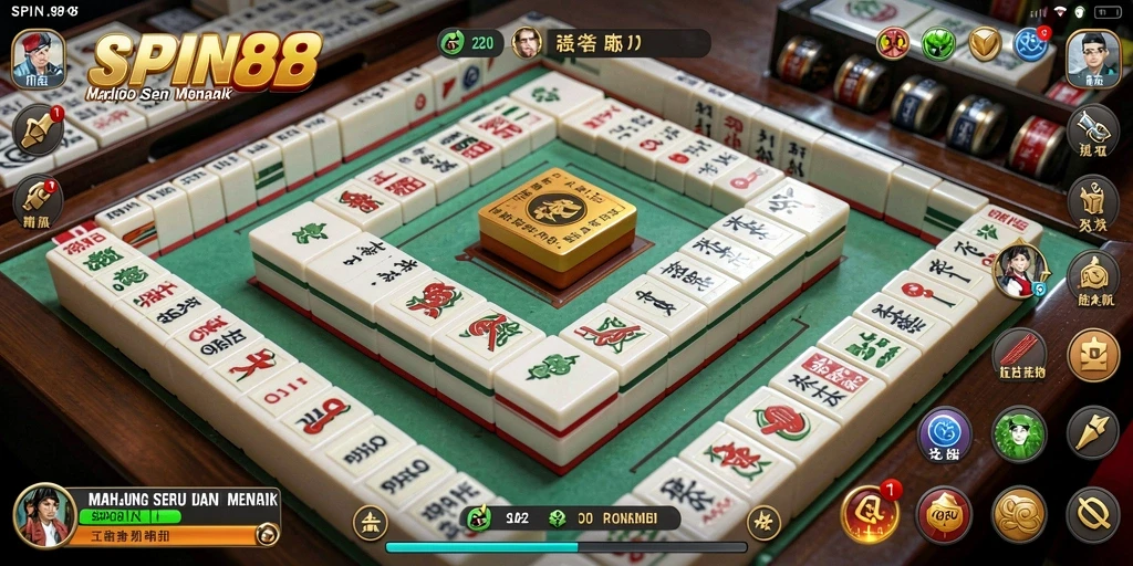 Screenshot utama SPIN88 yang menampilkan gameplay Mahjong yang seru.