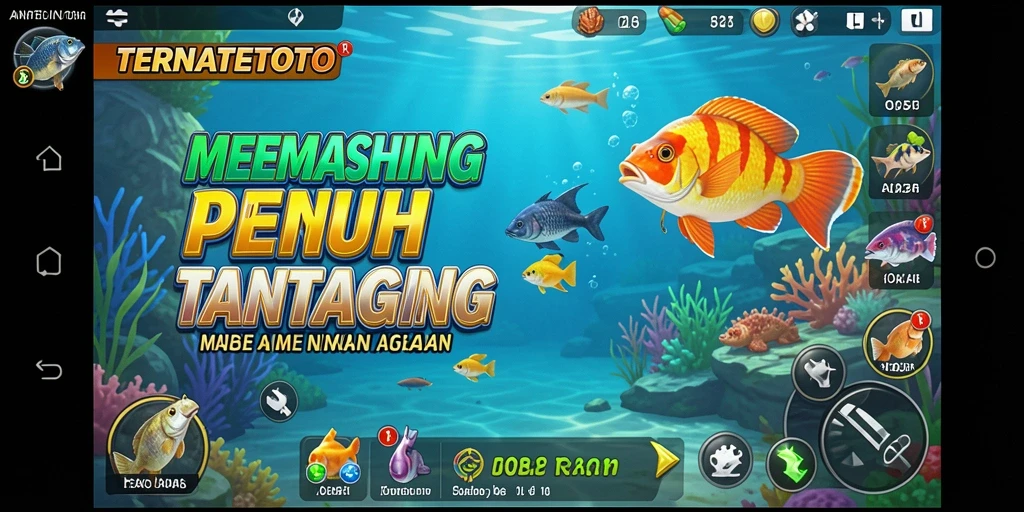 Gameplay seru dan menantang dalam TERNATETOTO saat memancing.