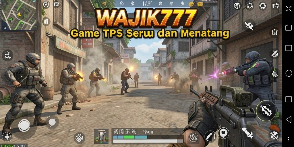 Tampilan seru dari gameplay WAJIK777 dalam mode TPS.