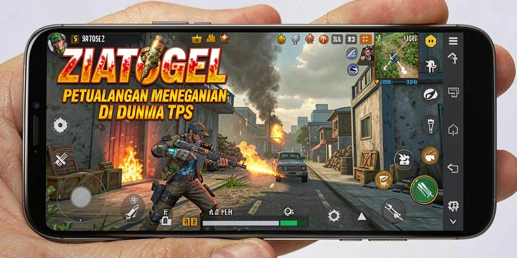 Tangkapan layar menampilkan aksi seru dalam game TPS.